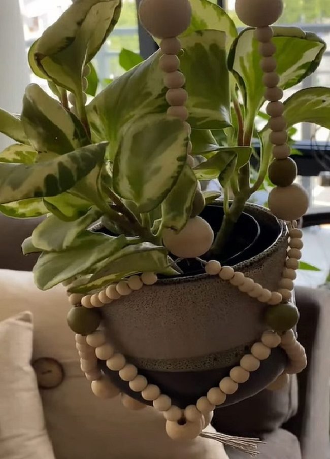 Wooden Beads Green Cascade