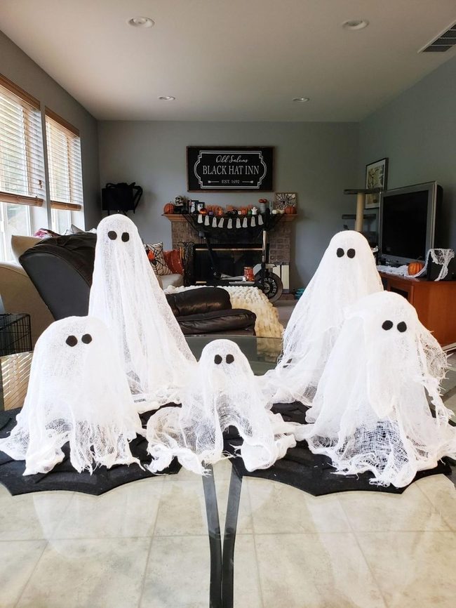 Ethereal White Ghosts Gathering