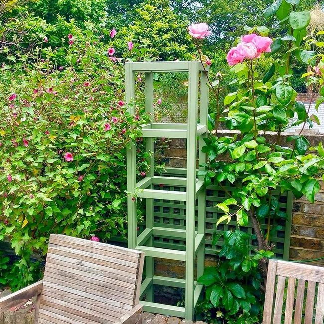 Geometric Wood Trellis Framework