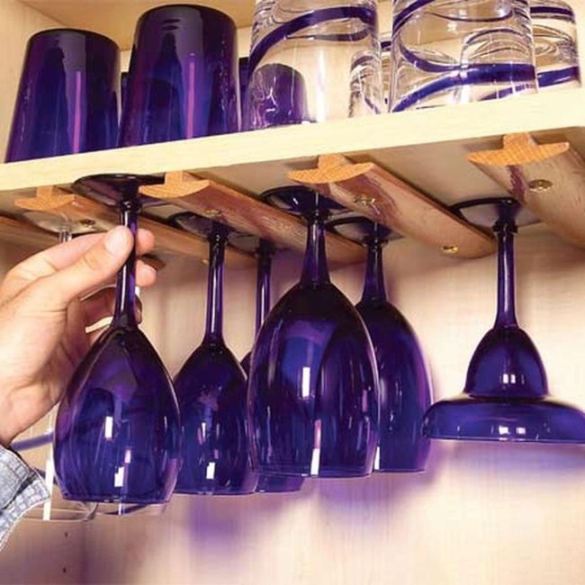 Purple Glasses On Wood