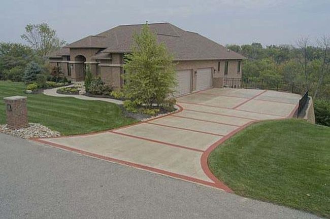 Red Brick Driveway Border