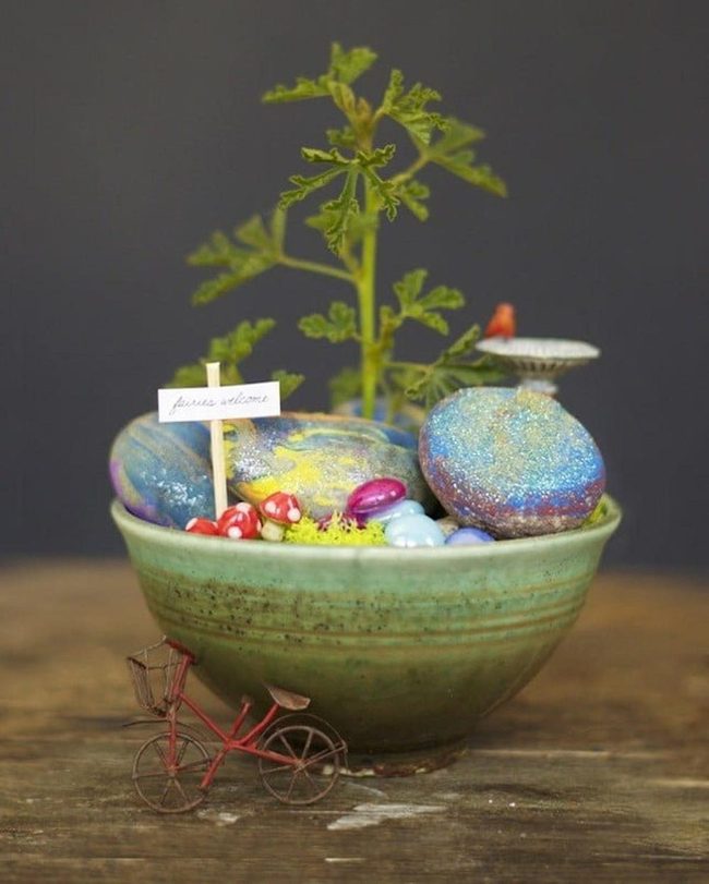 Miniature Moss World In Bowl