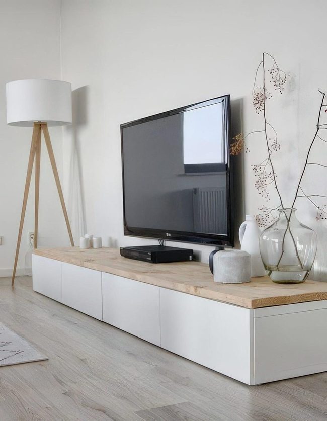 Light Wood Minimalist Living