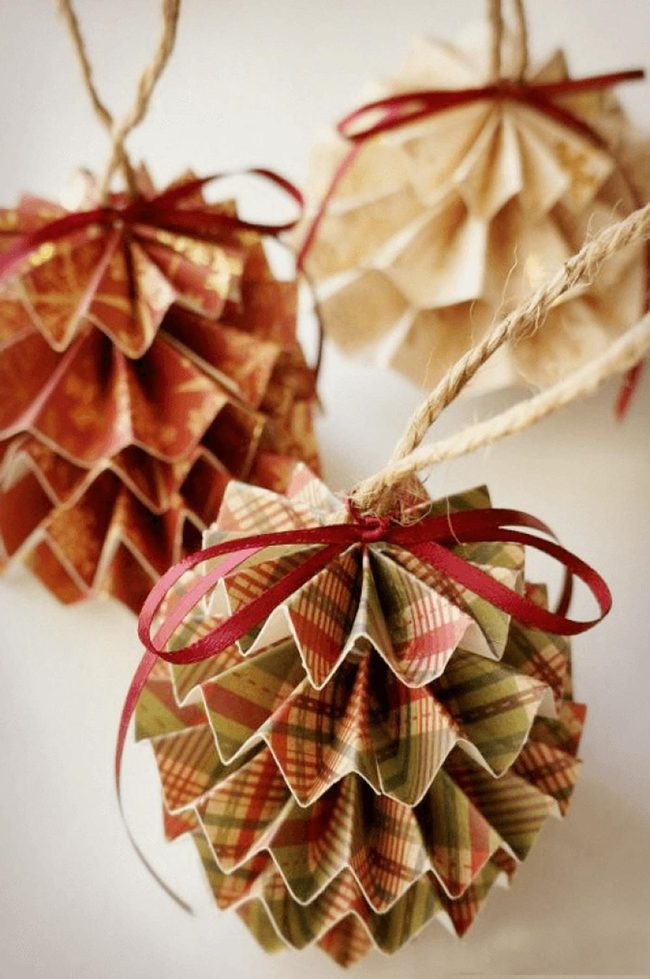 Colorful Paper Accordion Ornaments
