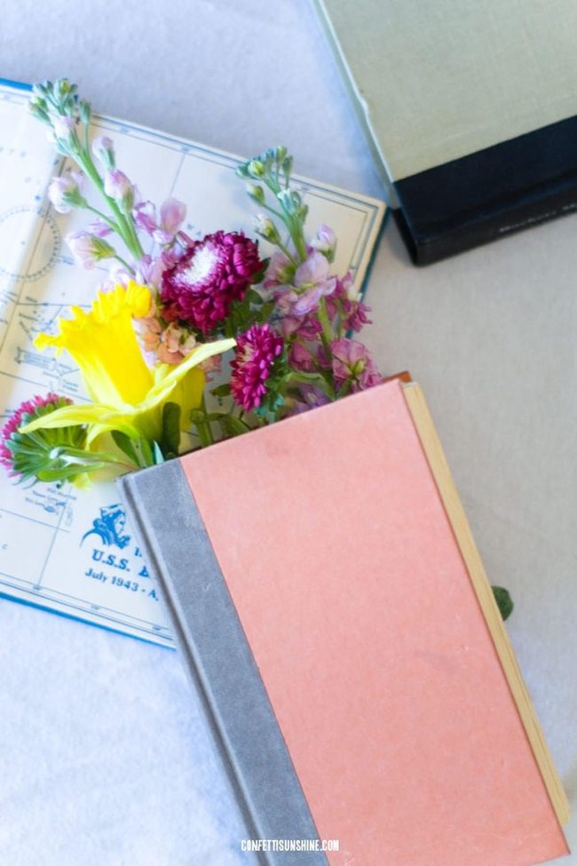 Daffodils Between Literary Pages