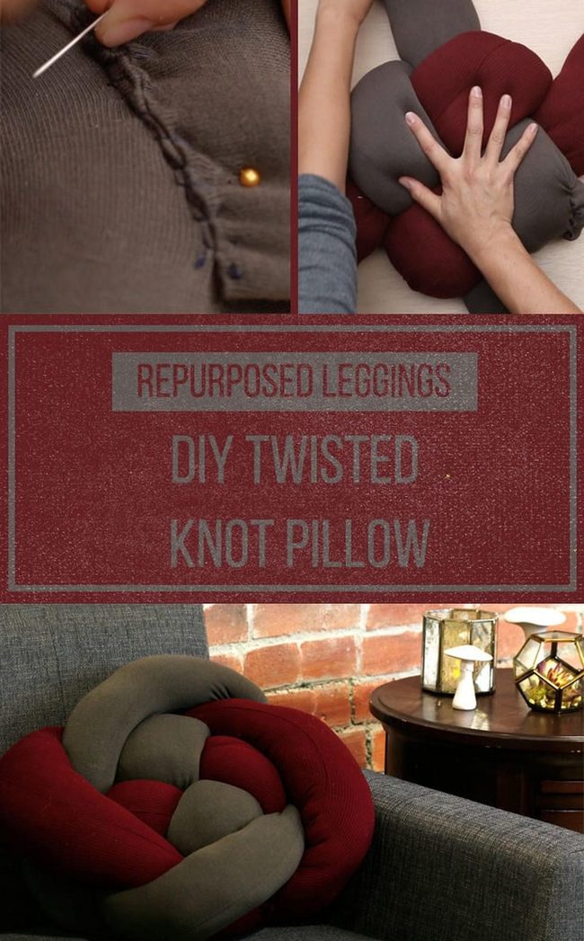 Crimson Twisted Fabric Knot