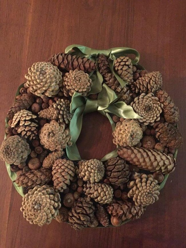Recycled Foam Wreath With Natural Texture