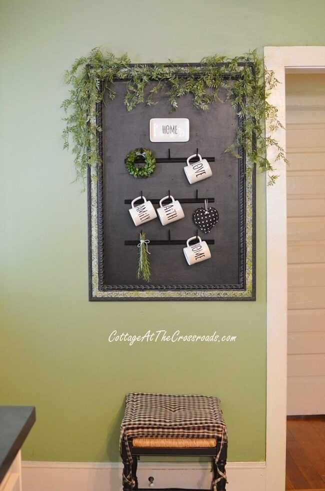Wood Hooks With Living Vines