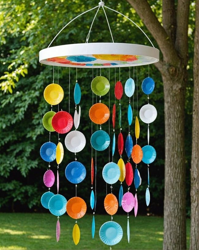 Paper Plate Percussion Garden