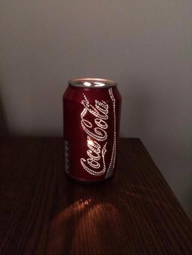 Red Soda Can Light Projector