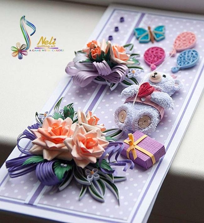 Layered Paper Teddy Bear Craft