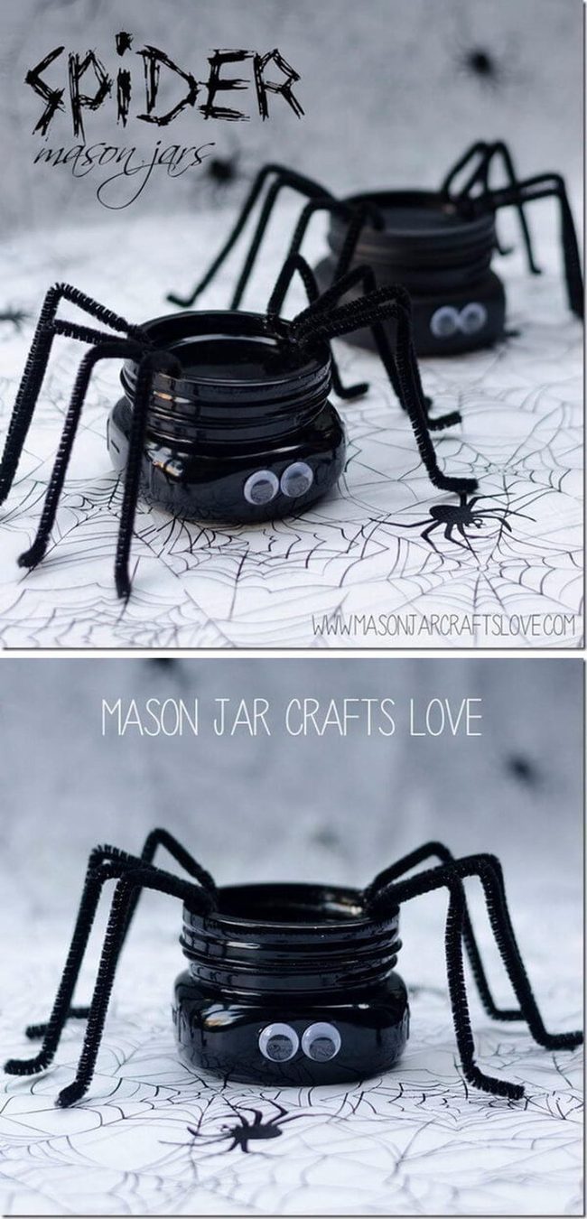 Colorful Pipe Cleaner Spiders