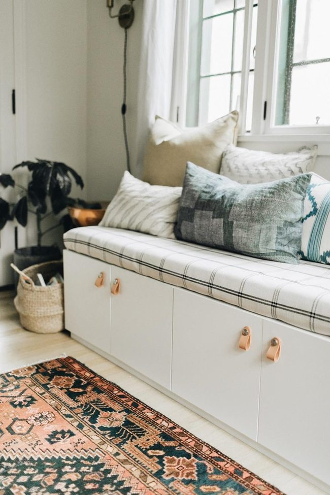 Checkered Orange Window Nook