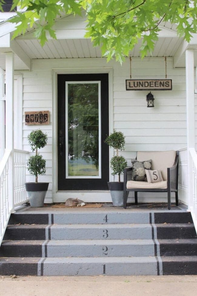 Numbered Black Staircase Statement