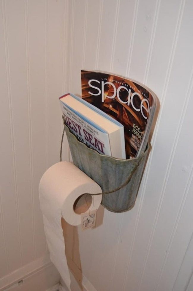 Vintage Wall Pocket Toilet Paper Holder