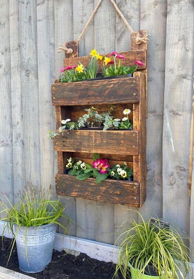 Wooden Wall Gardens In Layers