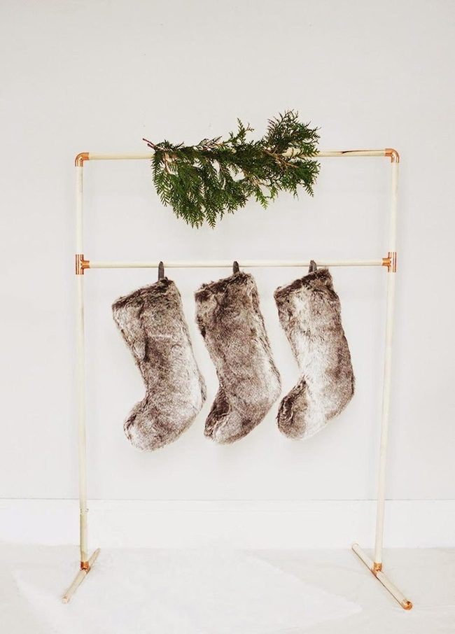 Copper Frame Fur Stockings