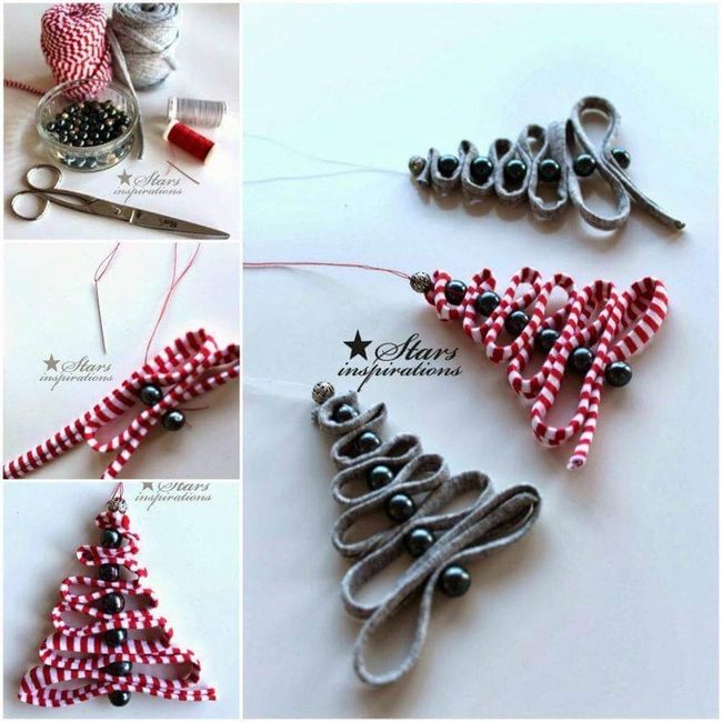 Ribbon Bead Mini Trees