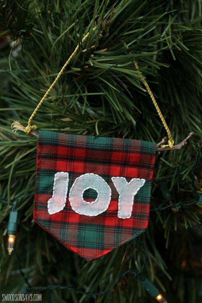Red And Green Stitched Joy