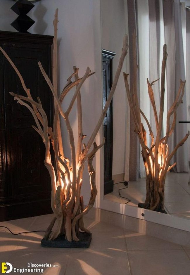 Driftwood Branch Lamp