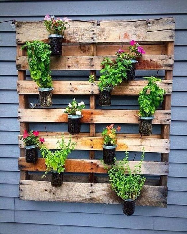 Stacked Wood Planters, Living Walls