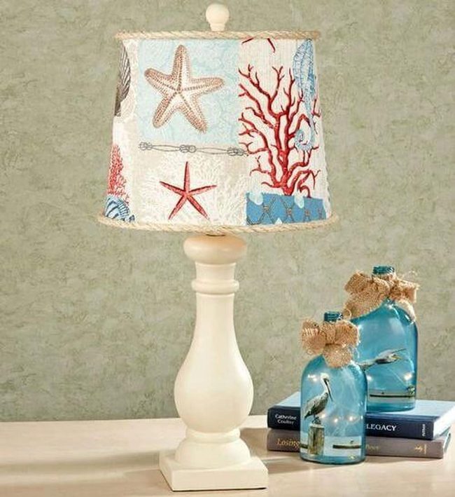 Starfish Coral Lamp Centerpiece