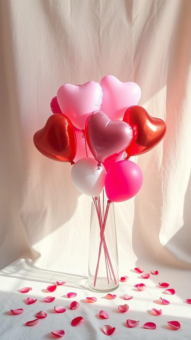 Pastel Heart Balloons Float