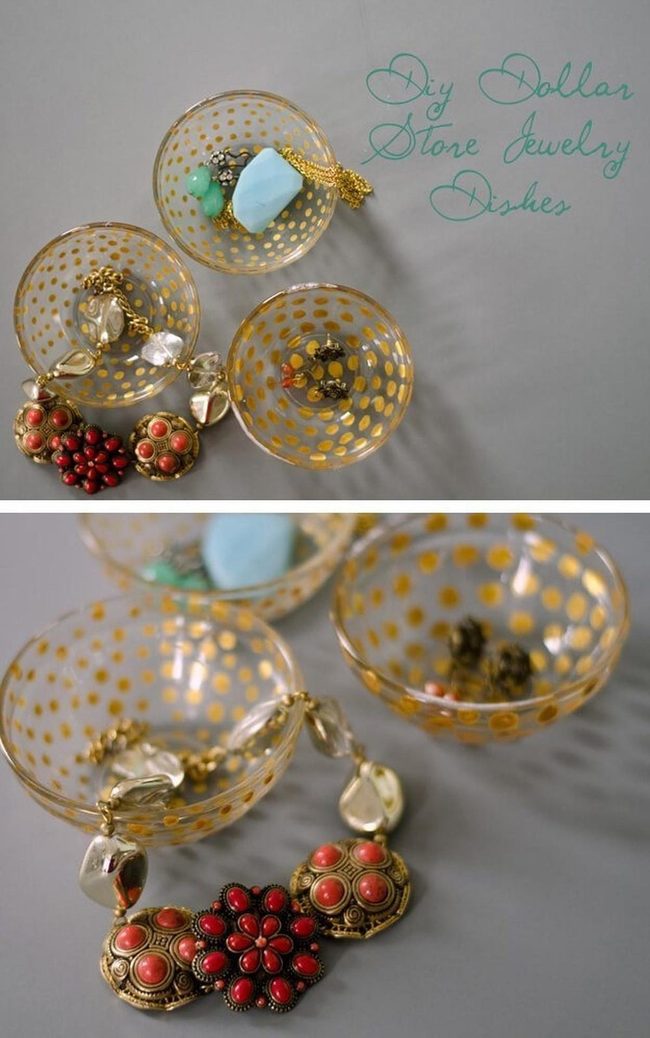 Gilt Polka Dot Storage Sparkle