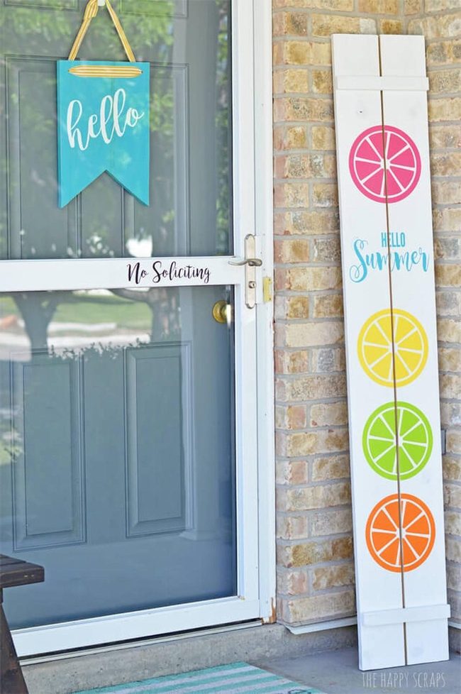 Citrus Slices White Porch