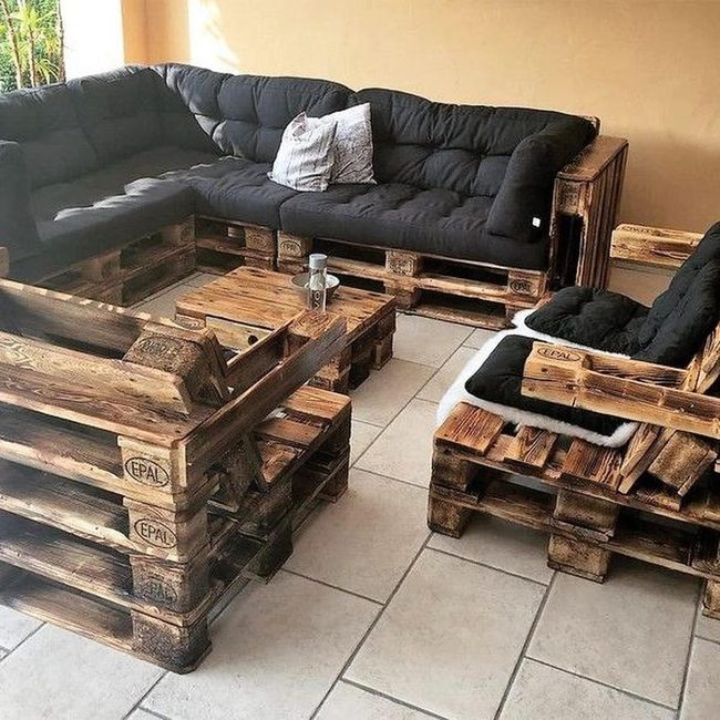 Weathered Wood Garden Lounge