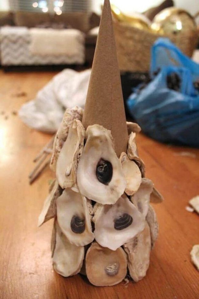 Oyster Shell Coastal Tree