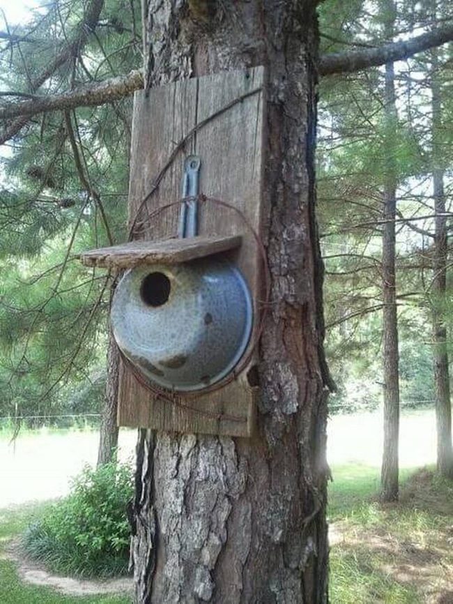 Vintage Pot Birdhouse