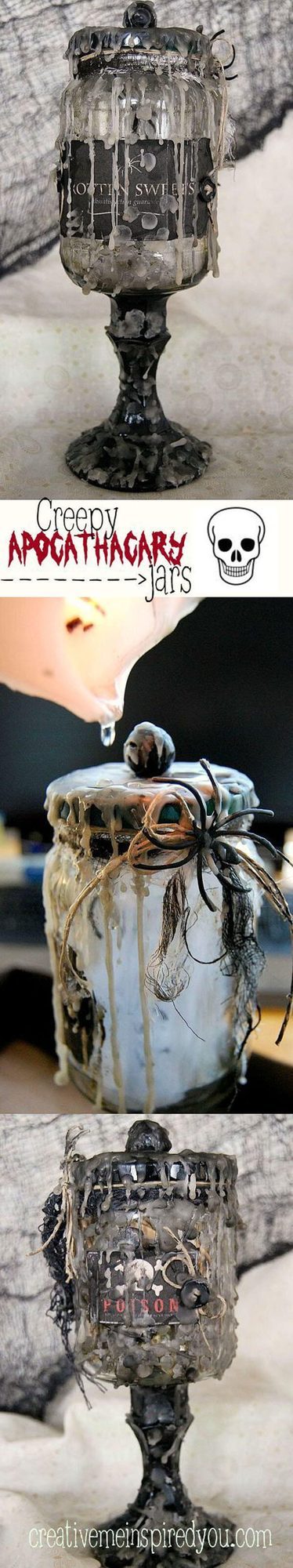 Eerie Potion Jars For Halloween