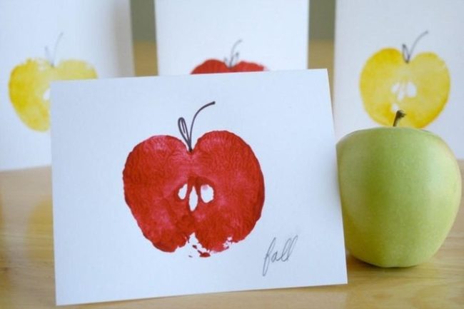 Red And Yellow Apple Brushstrokes