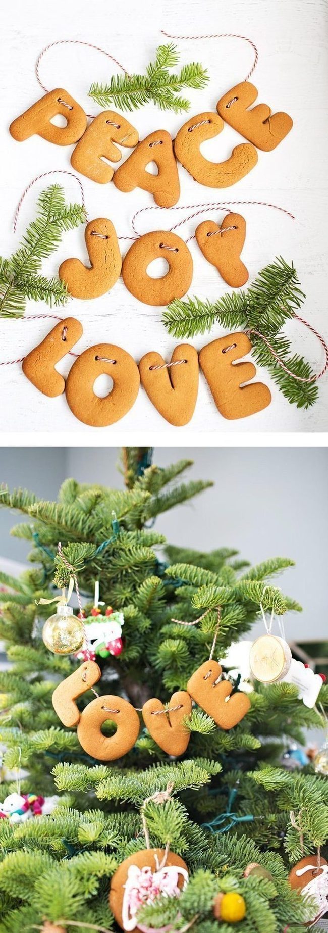 Gingerbread Letter Garland