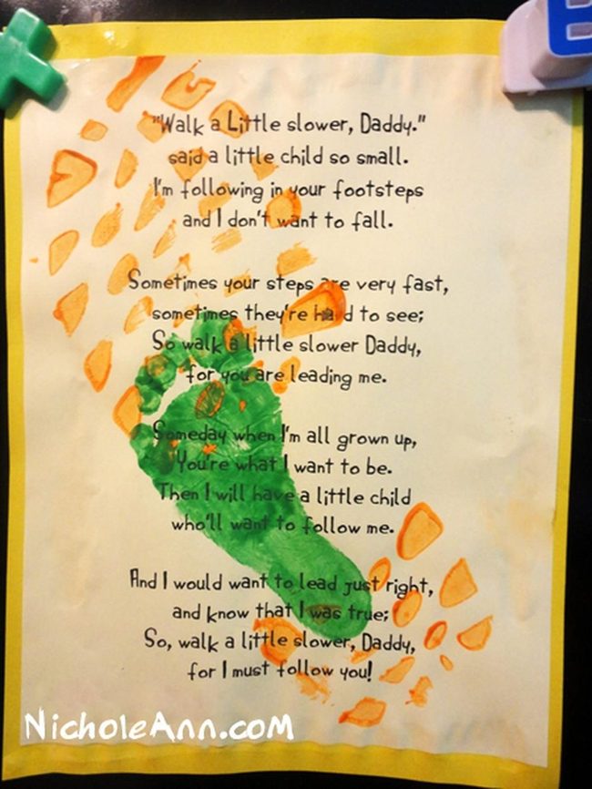 Handwritten Poem With Orange Accents