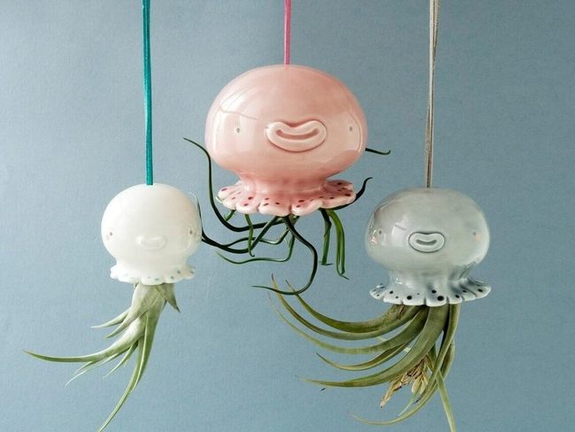 Italian Clay Jellyfish Planters