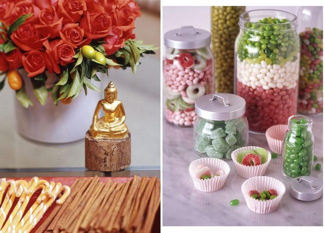 Red Roses, Golden Buddha, Sweet Treats
