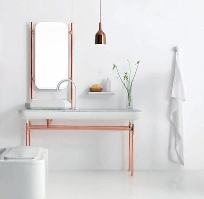 Copper Pendant Lights White Simplicity