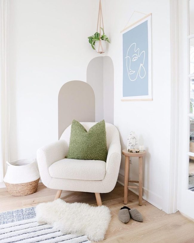 Fluffy Sheepskin Over Patterned Layers