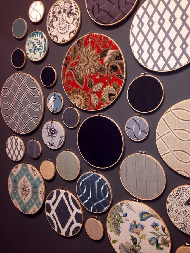 Circular Fabric Stories Wall