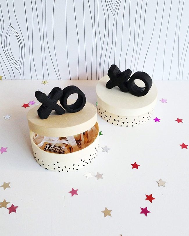 Cream Polka Dot Gift Boxes