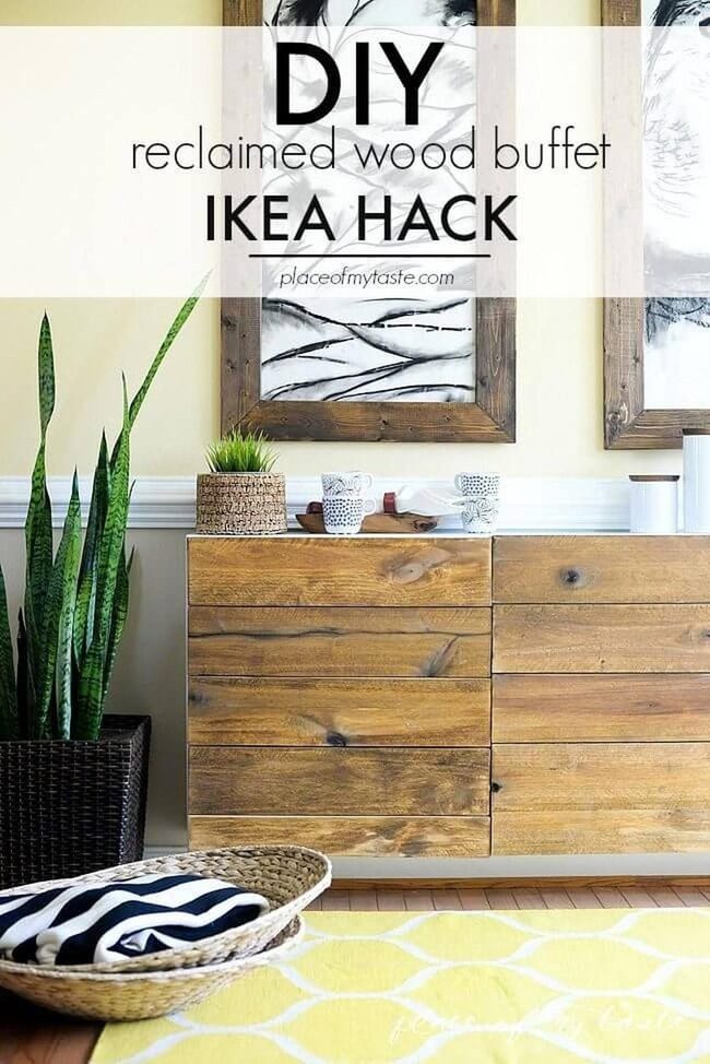 Natural Wood Wall Storage