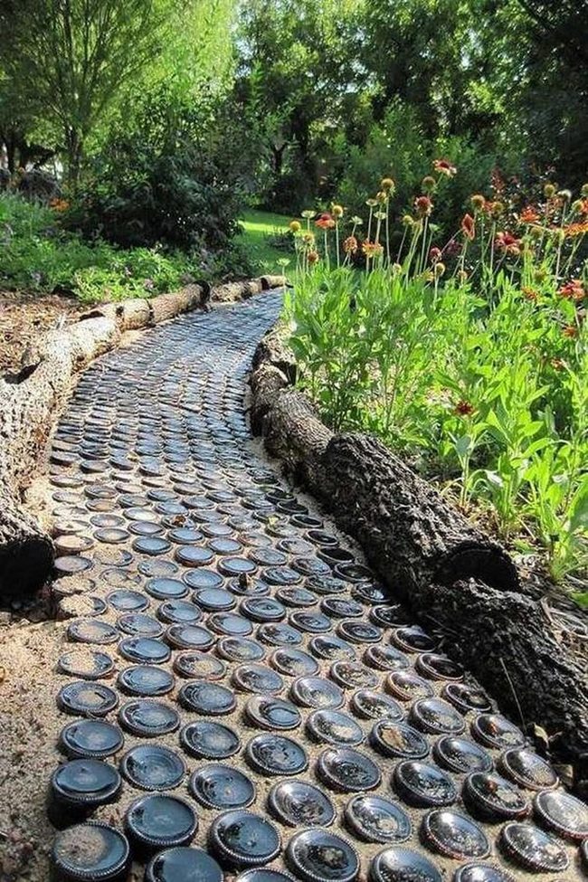 Bottle Cap Garden Trail