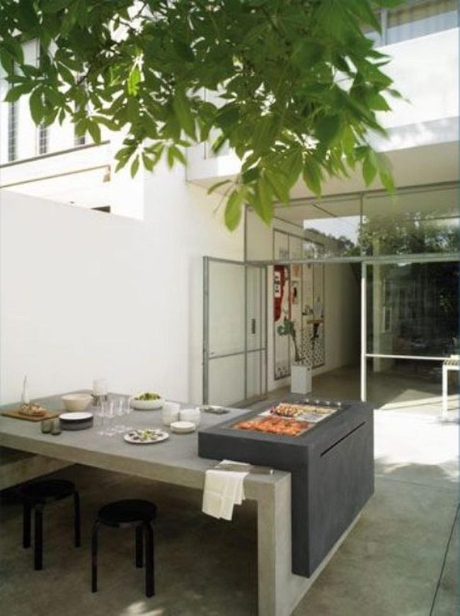Black Stools, Concrete Gatherings