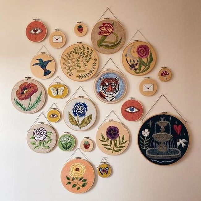 Tiger Eyes Embroidered Wall Gallery