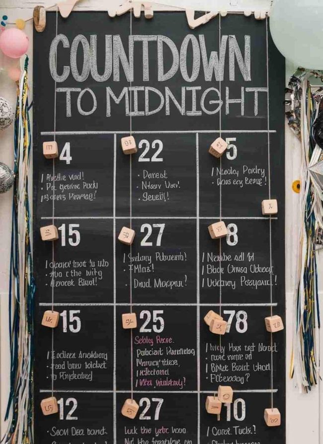 Diy Chalkboard Countdown Clock