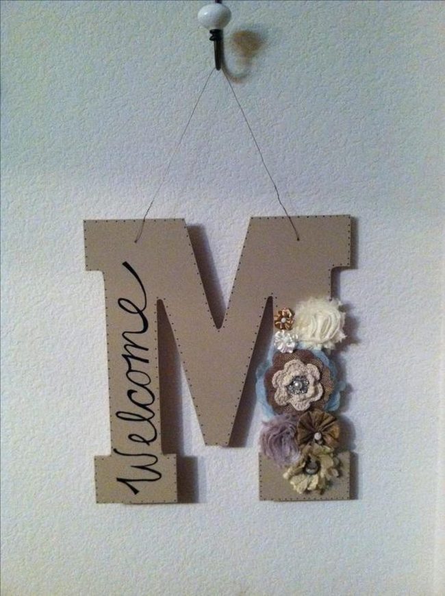 Oversized Letter Welcome Display