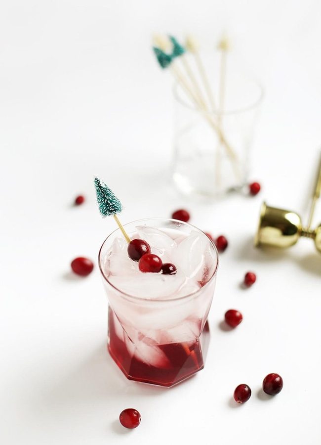 Crimson Cranberry Cocktail Sparkle
