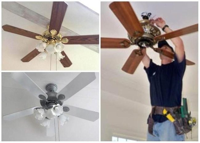 Modern Gray Ceiling Fan Refresh